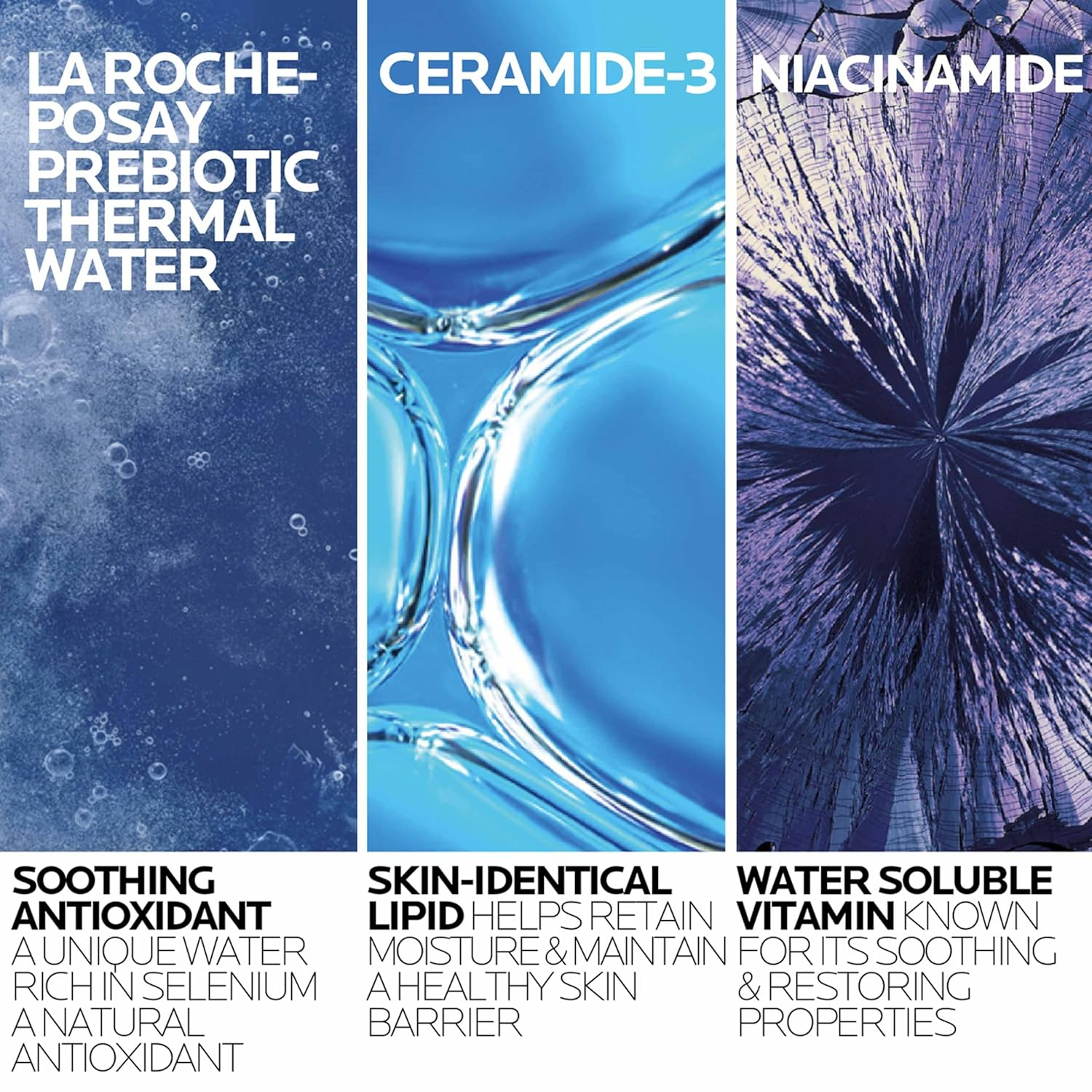 La Roche Posay, Toleriane Crema Limpiadora Facial, Limpieza Diaria Antisequedad, Elimina el Maquillaje Sin Irritación, Con Niacinamida y Agua Termal, Para Piel Muy Sensible y Seca, 400ml - Imagen 2