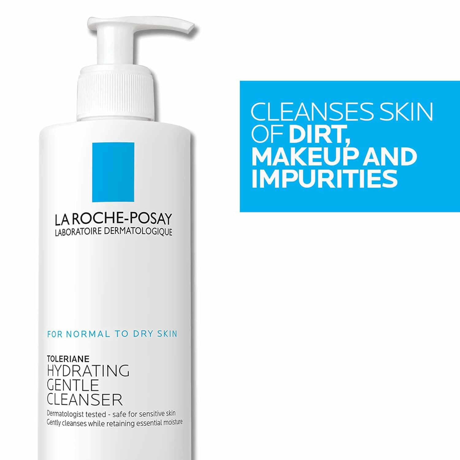 La Roche Posay, Toleriane Crema Limpiadora Facial, Limpieza Diaria Antisequedad, Elimina el Maquillaje Sin Irritación, Con Niacinamida y Agua Termal, Para Piel Muy Sensible y Seca, 400ml - Imagen 6