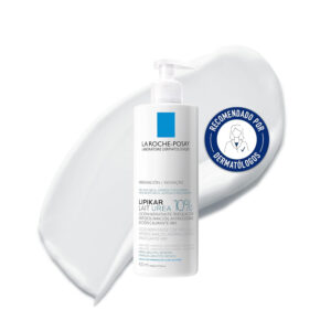 La Roche Posay Leche Hidratante con Urea 10%, Triple Acción Calmante, Anti-picor y Anti-reaparición durante 48 Horas, Apta para Pieles Muy Secas, Ásperas y Escamosas, Lipikar, 400 ml