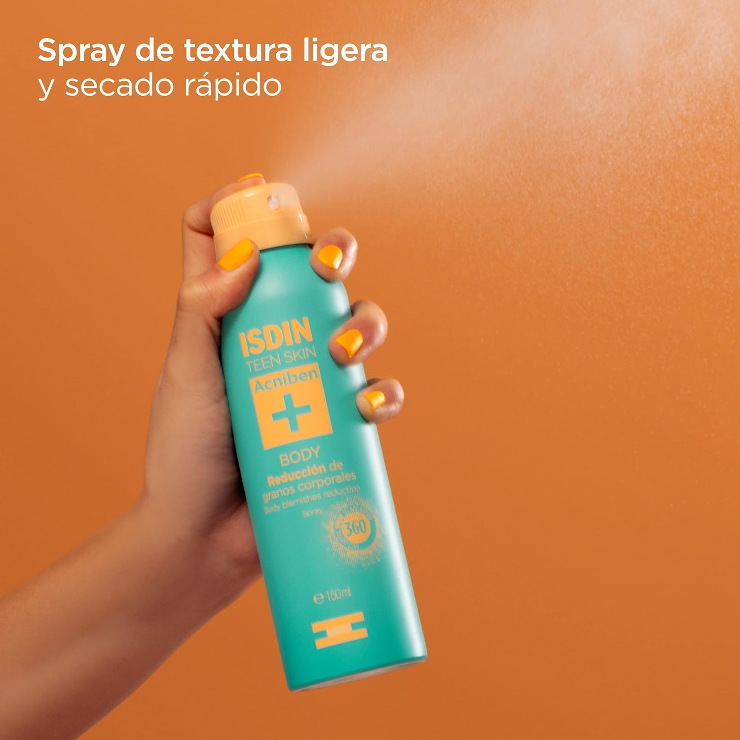 ISDIN Spray Corporal Granos Acniben Body, Sin fragancia, Blanco - Imagen 2